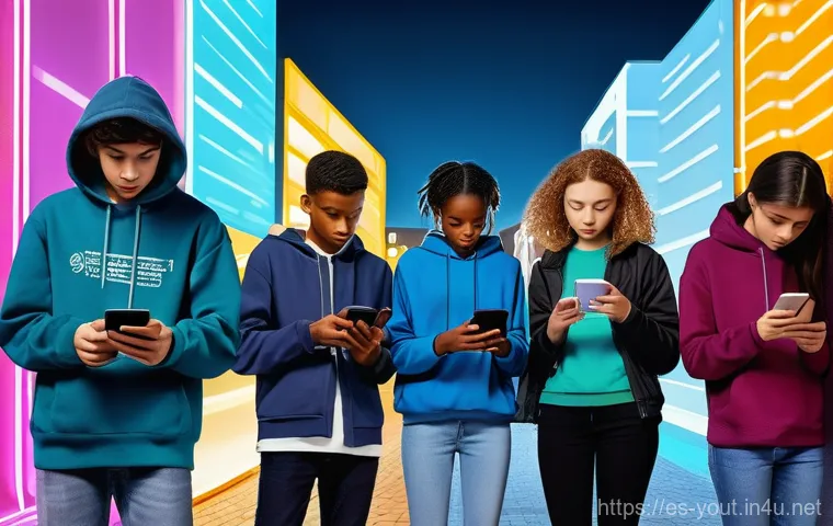 청소년지도사와 청소년 문제 예방 전략 - **Prompt for "Digital Labyrinth: Navigating Between Screens and Realities"**
"A diverse group of...