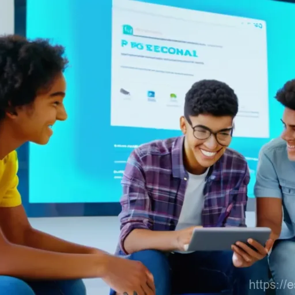 청소년지도사와 청소년 자원봉사 지원 - **Prompt 1: Digital Horizons with Youth Guidance**
    A bright, wide-shot image featuring a diverse...