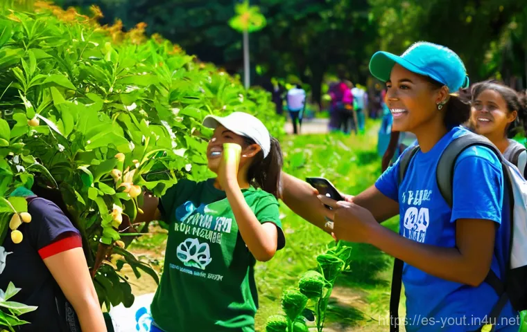 청소년지도사와 청소년 자원봉사 지원 - **Prompt 1: Digital Horizons with Youth Guidance**
    A bright, wide-shot image featuring a diverse...