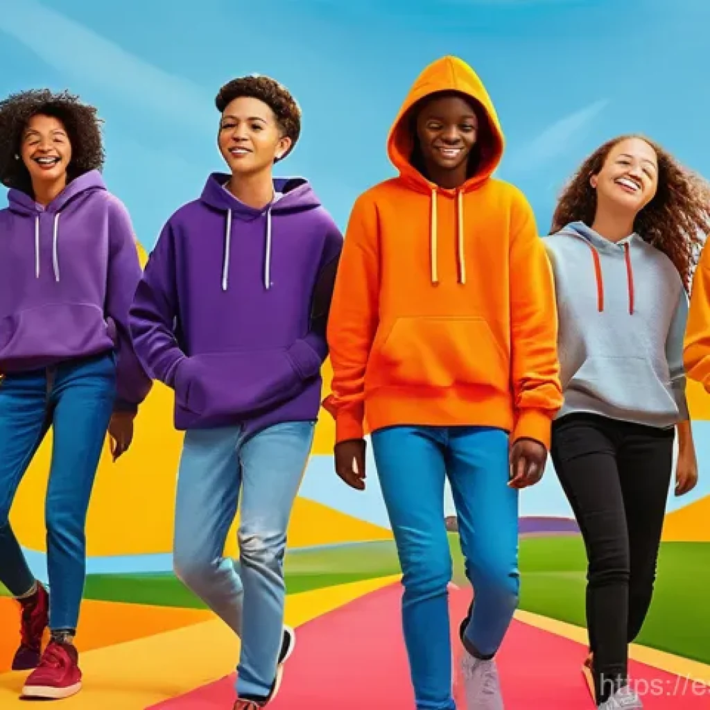 청소년지도사와 청소년 문제 해결 프로그램 개발 - **Emotional Rollercoaster of Adolescence:** A vibrant and dynamic illustration depicting a diverse g...