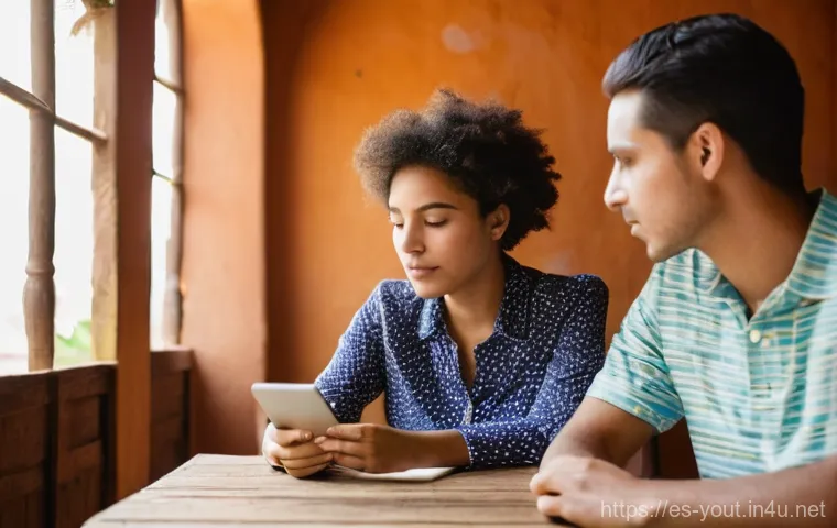 청소년지도사와 청소년의 리더십 개발 사례 - **Prompt:** A diverse group of four young adults, approximately 16-20 years old, from various ethnic...