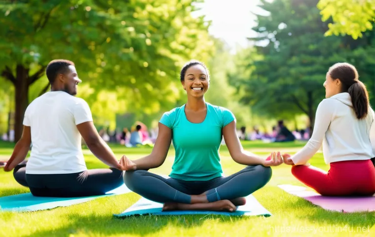 청소년지도사와 청소년 정신건강 프로그램 - **Prompt:** An inviting and warm community center room where an empathetic adult female instructor, ...