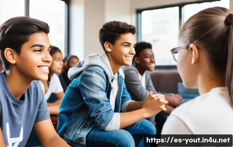 청소년지도사 실기시험 주요 체크포인트 - Empowering Mentorship and Active Listening**
A diverse group of teenagers, aged approximately 15-18...