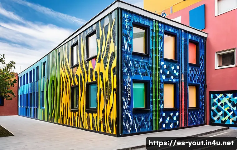 청소년지도사와 지역사회 네트워크 구축 - A vibrant community youth center in Madrid filled with diverse young people engaged in artistic and ...